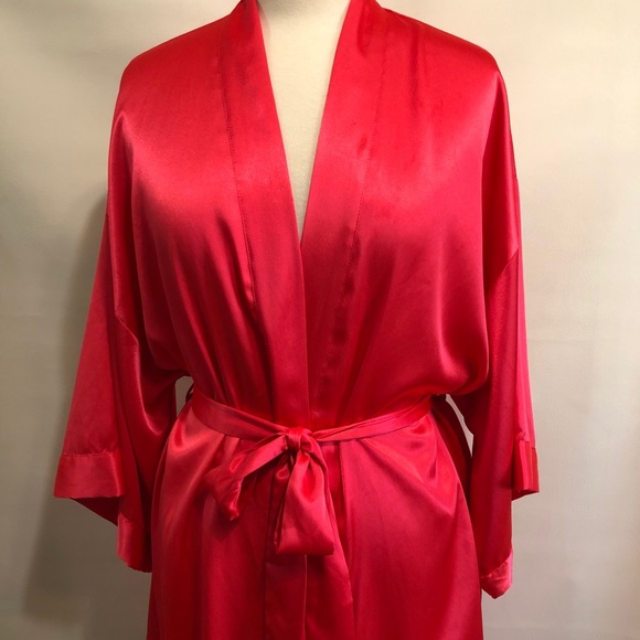Victoria Secret kimono robe M/L NWOT red - Picture 3 of 10